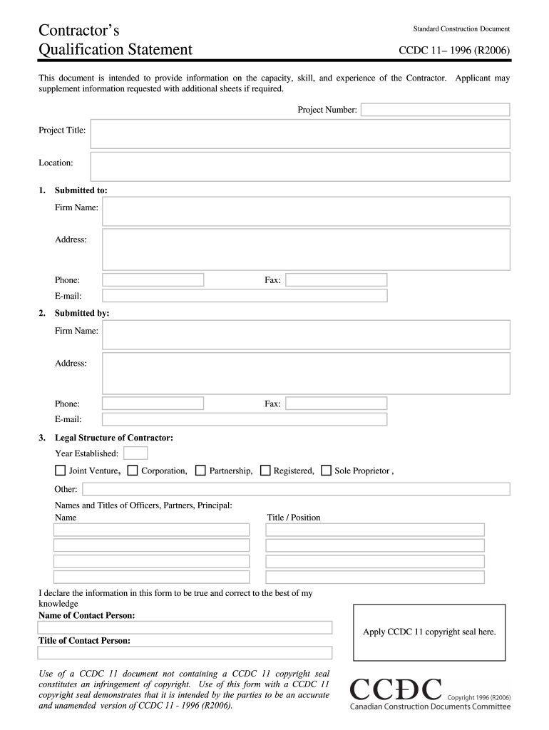 Ccdc 11 Form